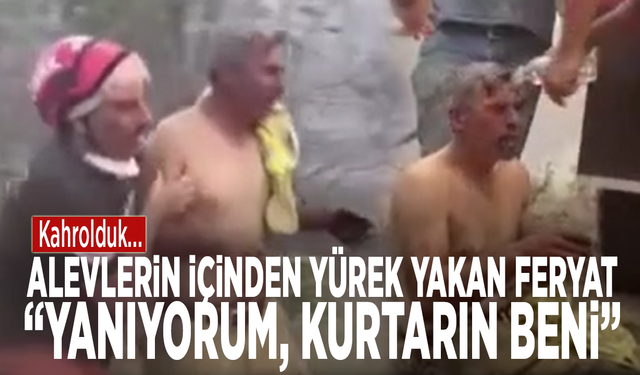 Kahrolduk... Alevlerin içinden yürek yakan feryat: “Yanıyorum, kurtarın beni”