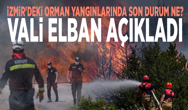 İzmir'deki orman yangınlarında son durum ne? Vali Elban açıkladı