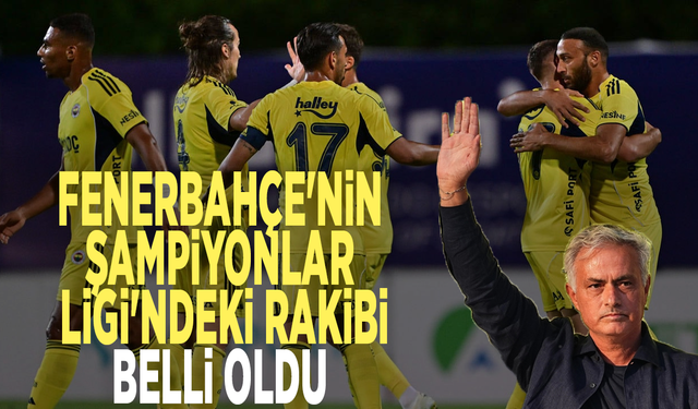 Fenerbahçe'nin Şampiyonlar Ligi'ndeki rakibi belli oldu