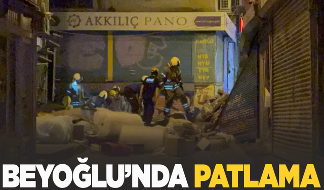 Beyoğlu'nda patlama!