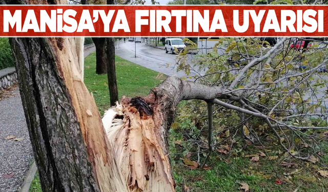 Meteoroloji'den Manisa için fırtına uyarısı