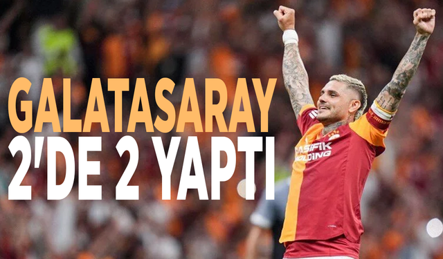 Galatasaray 2'de 2 yaptı