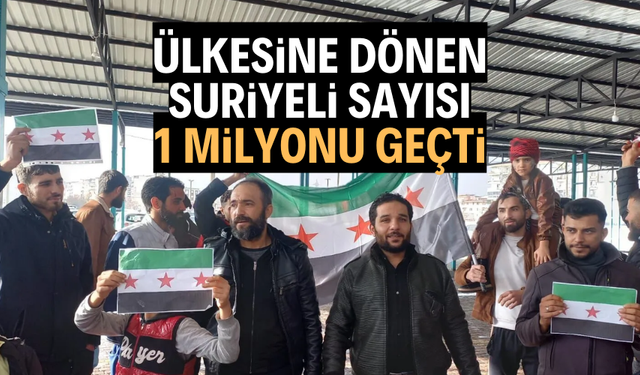 Suriyeli sayısı 1 milyonu aştı