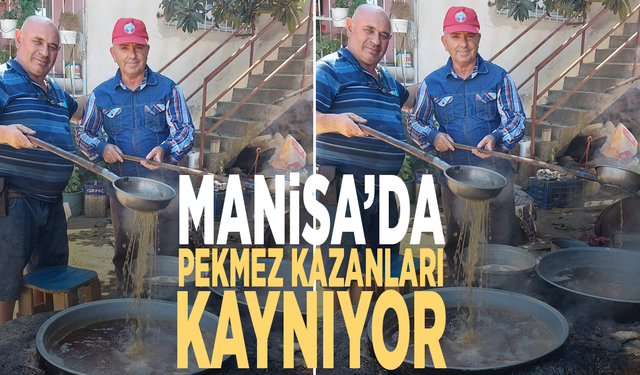 Manisa'da pekmez yapımı başladı