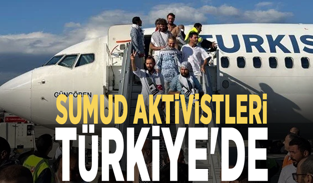 Sumud aktivistleri Türkiye'de
