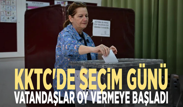 KKTC'de seçim günü: Vatandaşlar oy vermeye başladı