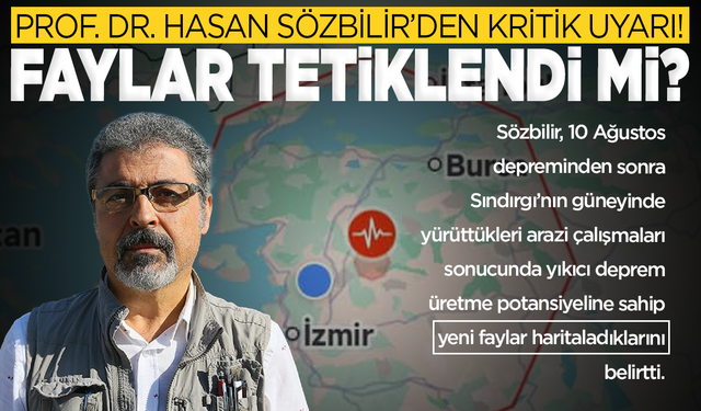 Sındırgı'da 6.1 büyüklüğünde deprem: Prof. Dr. Hasan Sözbilir’den kritik uyarı!