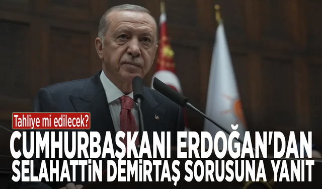 Tahliye mi edilecek? Cumhurbaşkanı Erdoğan'dan Selahattin Demirtaş sorusuna yanıt