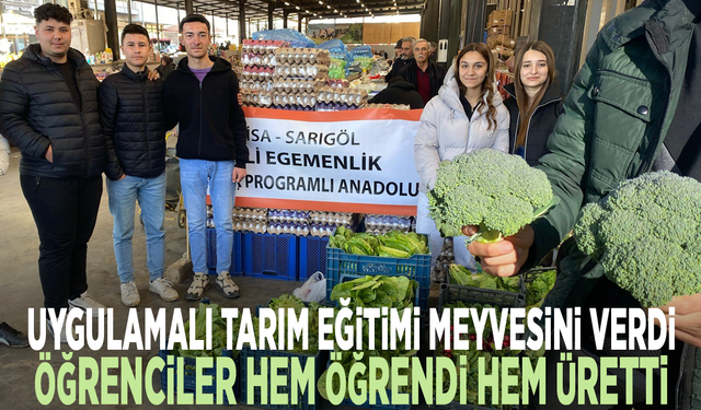 Uygulamalı tarım eğitimi meyvesini verdi: Öğrenciler hem öğrendi hem üretti