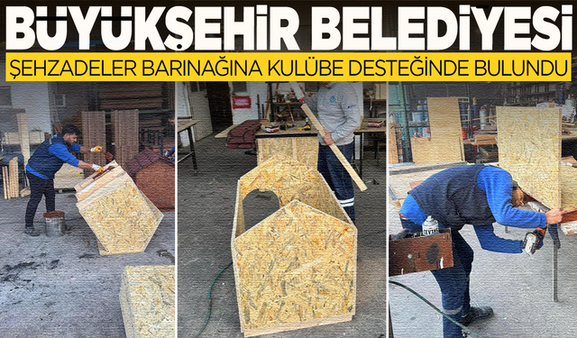 Şehzadeler Belediyesi Barınağına Kulübe Desteği