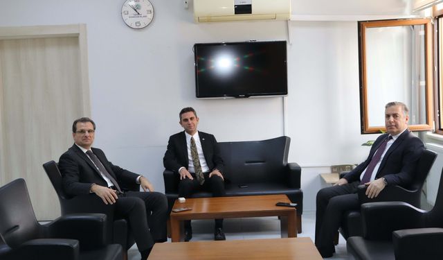 Kaymakamlardan Kaymakam Yıdız'a 'hayırlı olsun' ziyareti