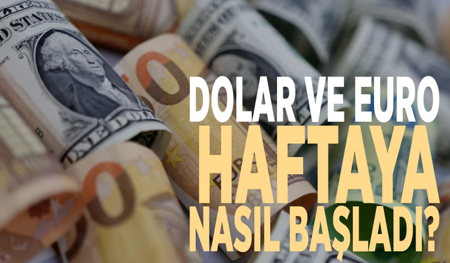 Dolar ve euro haftaya nasıl başladı?