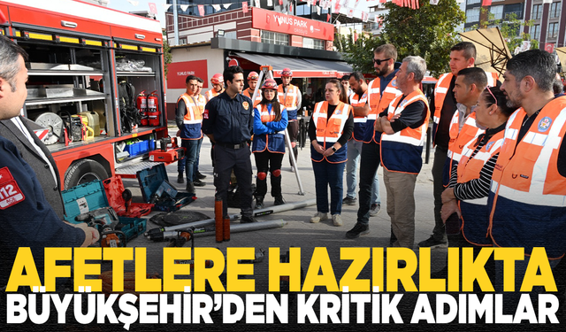 Büyükşehir Olası Afet Durumlarına Karşı Hazırlığını Sürdürüyor