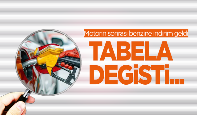 Motorin sonrası benzine indirim geldi