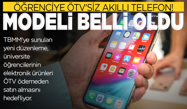 Öğrenciye ÖTV'siz telefon