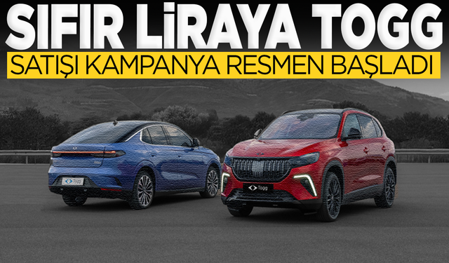 Sıfır liraya Togg satışı, kampanya resmen başladı