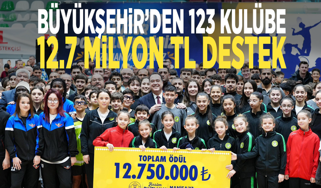 Büyükşehir'den 123 kulübe 12.7 milyon TL destek