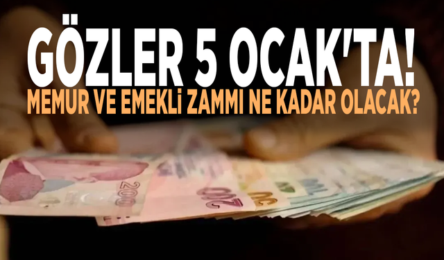 Gözler 5 Ocak'ta: Memur ve emekli zammı ne kadar olacak?