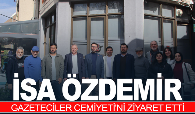 MANİSA FK BAŞKANI İSA ÖZDEMİR, GAZETECİLER CEMİYETİ'Nİ ZİYARET ETTİ