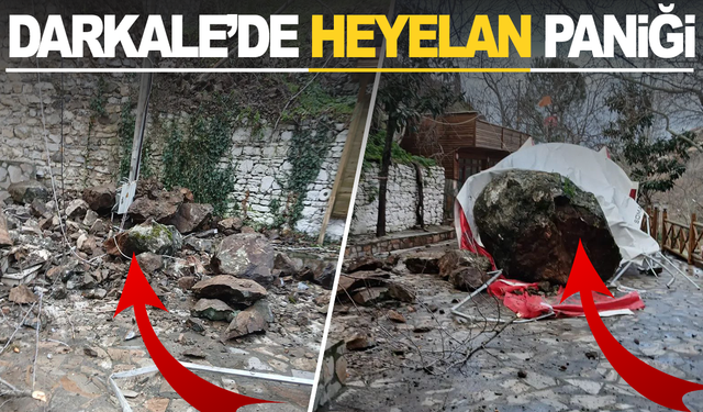 Darkale'de heyelan paniği