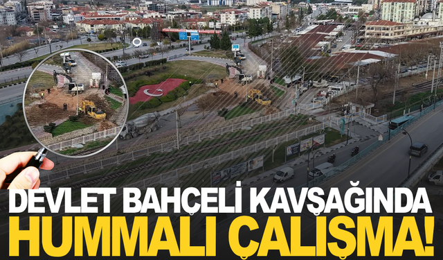 Devlet Bahçeli Köprülü Kavşağı’nda altyapı yenileniyor