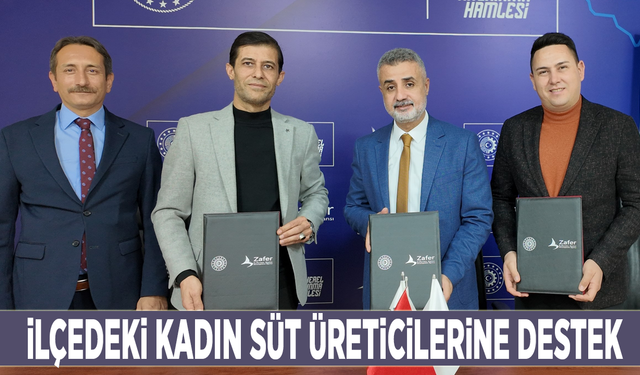 İlçedeki kadın süt üreticilerine destek