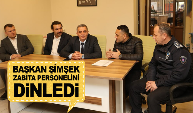 Şehzadeler Belediye Başkanı Şimşek Zabıta Personeliyle Bir Araya Geldi