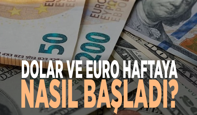 Dolar ve euro haftaya nasıl başladı?