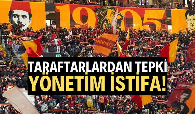 Galatasaray tribünlerinden yönetime tepki!