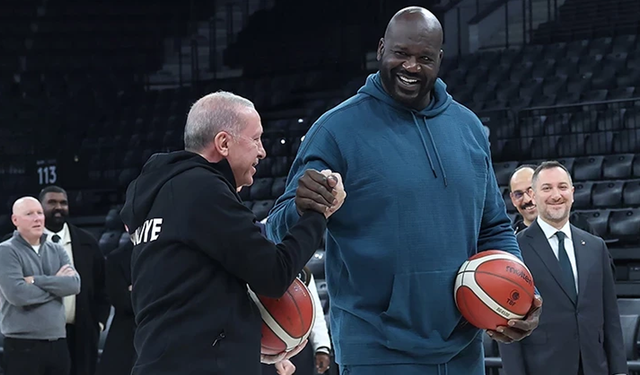 Cumhurbaşkanı Erdoğan ile Shaquille O'Neal buluştu