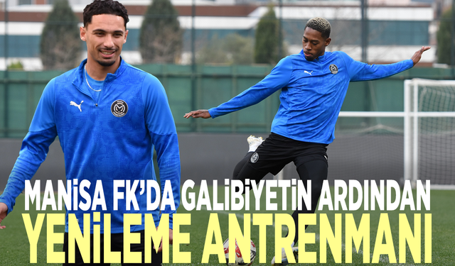 Manisa FK’da galibiyetin ardından yenileme antrenmanı