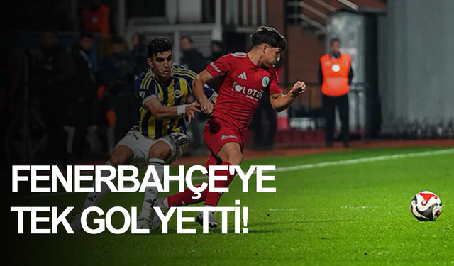 Fenerbahçe'ye tek gol yetti!