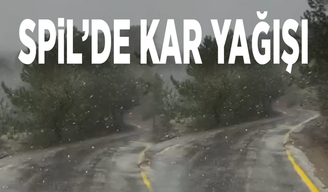 Spil’de kar yağışı