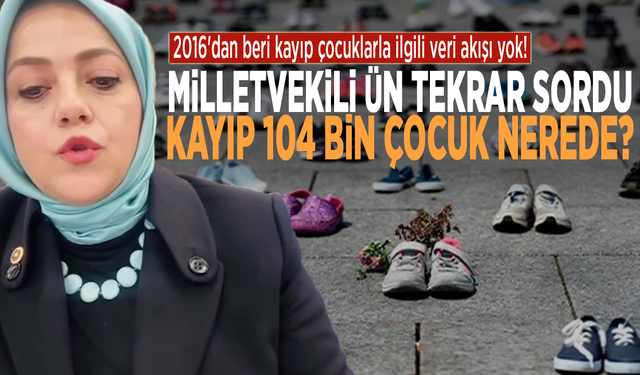 2016'dan beri kayıp çocuklarla ilgili veri akışı yok! Milletvekili Ün tekrar sordu: Kayıp 104 bin çocuk nerede?