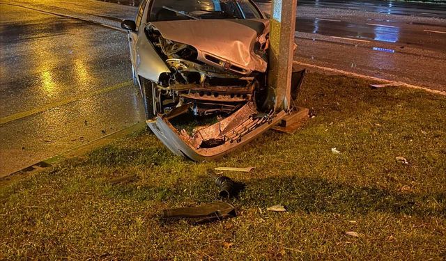 Direğe ok gibi saplanarak durabildi