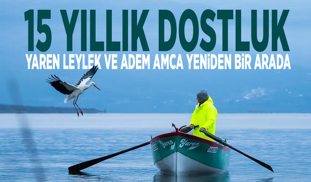 15 yıllık dostluk... Yaren leylek ve Adem Amca yeniden bir arada