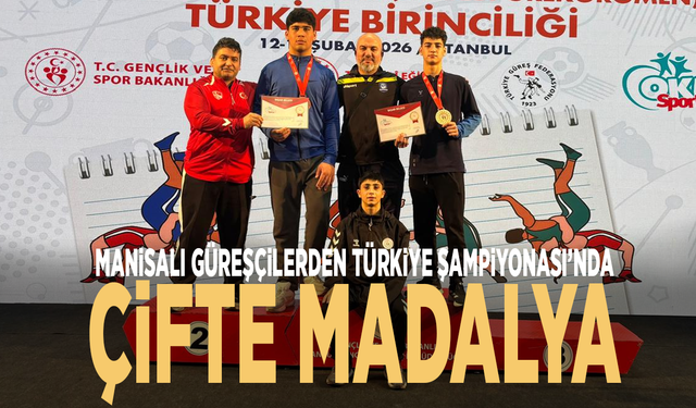 Manisalı Güreşçilerden Türkiye Şampiyonası’nda Çifte Madalya
