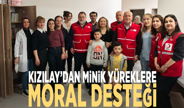 Kızılay’dan minik yüreklere moral desteği