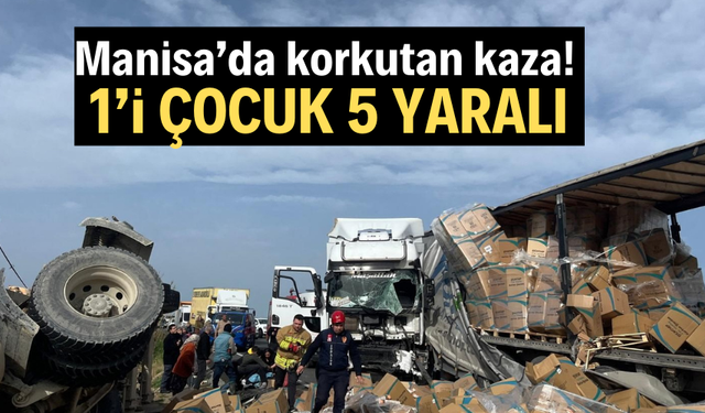 Manisa’da korkutan kaza: 1’i çocuk 5 yaralı