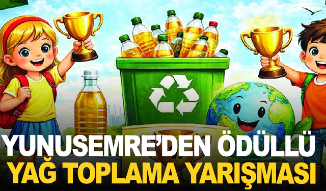 Yunusemre'den ödüllü yağ toplama yarışması