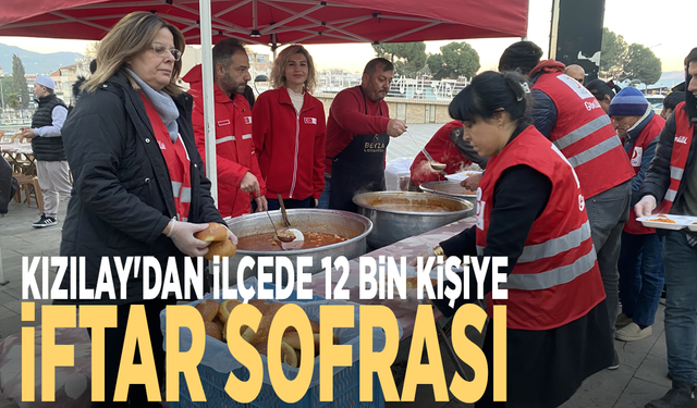 Kızılay'dan ilçede 12 bin kişiye iftar sofrası