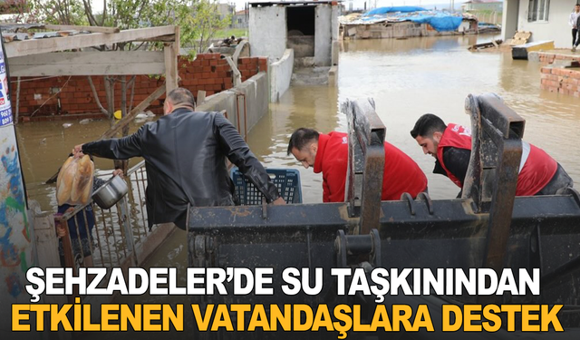 Şehzadeler’de Su Taşkınından Etkilenen Vatandaşlara Destek