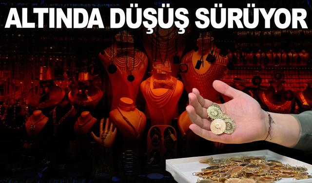 Altın fiyatlarında düşüş sürüyor