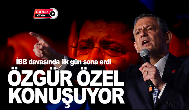 İBB davasında ilk gün sona erdi: Özgür Özel, Silivri'de açıklama yapıyor