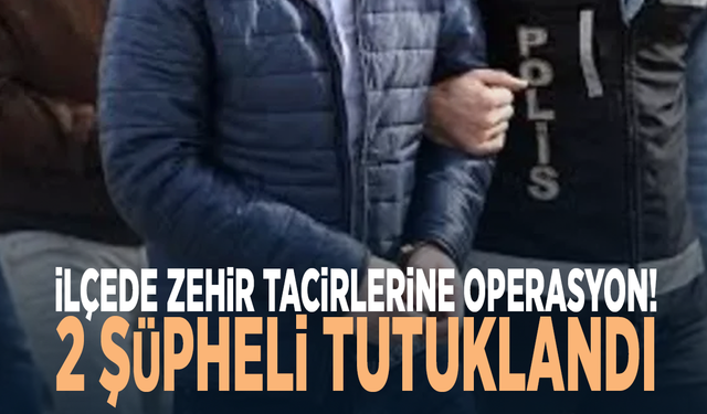 İlçede zehir tacirlerine operasyon! 2 şüpheli tutuklandı