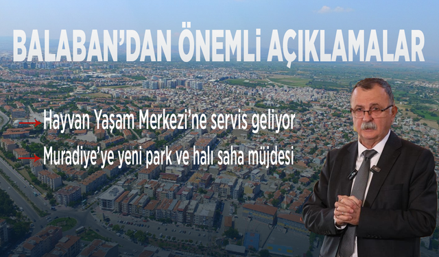 Balaban’dan önemli açıklamalar