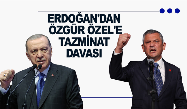 Başkan Erdoğan'dan Özgür Özel'e tazminat davası
