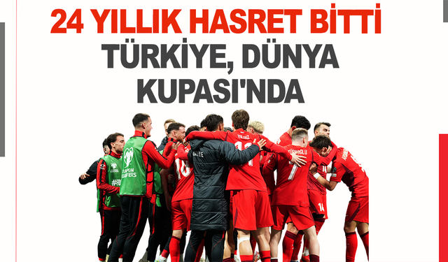 24 yıllık hasret bitti. Türkiye, Dünya Kupası'nda