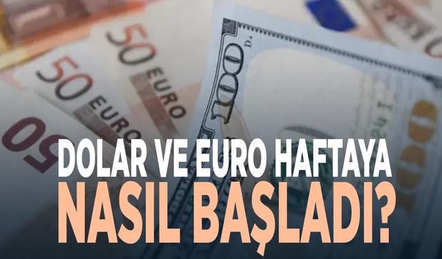 Dolar ve euro haftaya nasıl başladı?