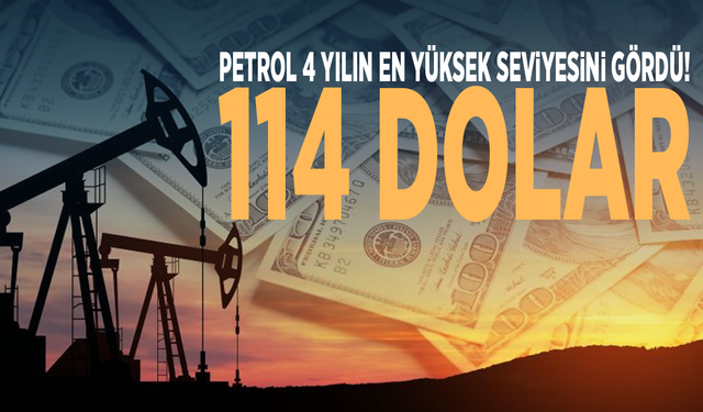 Petrol 4 yılın en yüksek seviyesini gördü: 114 dolar